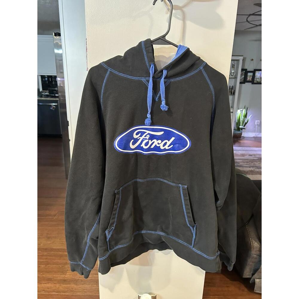 Ford Black and Blue Hoodie Sweatshirt